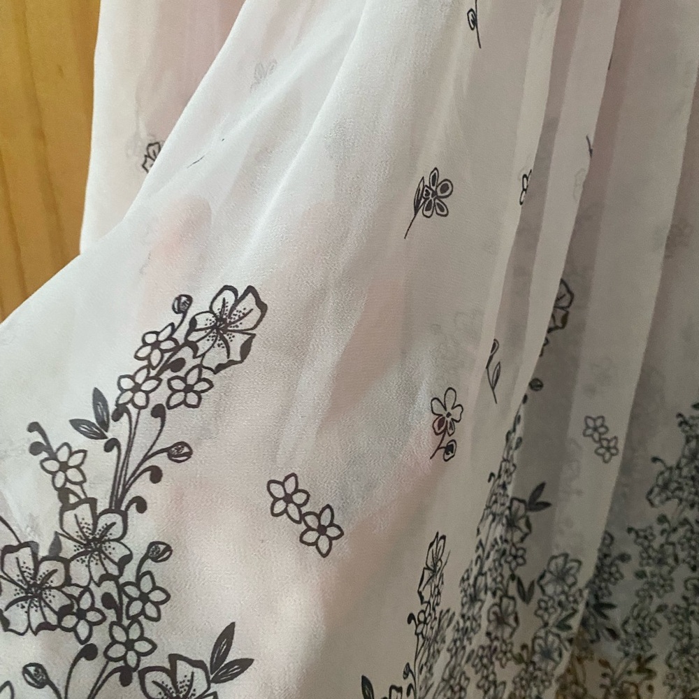 Apt 9 Pink Floral Lace Trim Chemise Babydoll Nightgown Slip Dress L - Picture 6 of 7